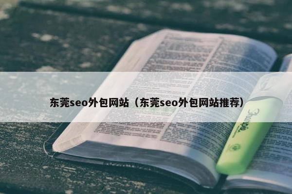 东莞seo外包网站（东莞seo外包网站推荐）