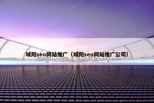 城阳seo网站推广（城阳seo网站推广公司）
