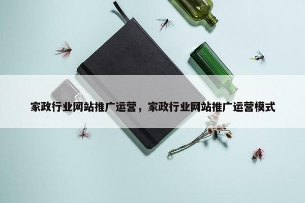 家政行业网站推广运营，家政行业网站推广运营模式