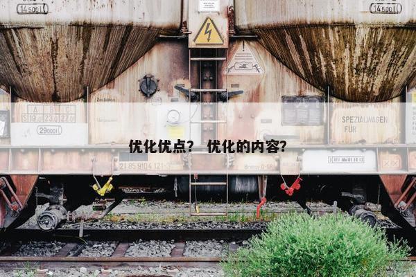 优化优点？ 优化的内容？