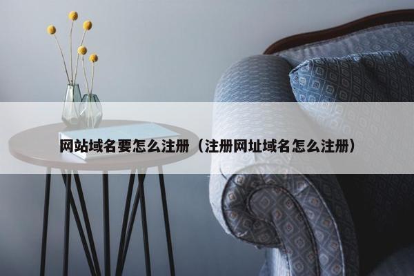 网站域名要怎么注册（注册网址域名怎么注册）