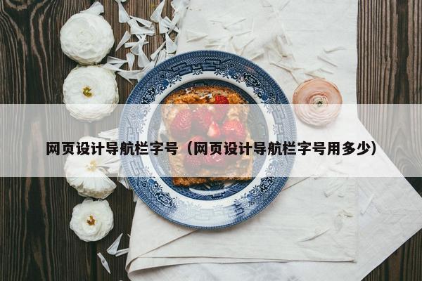 网页设计导航栏字号（网页设计导航栏字号用多少）
