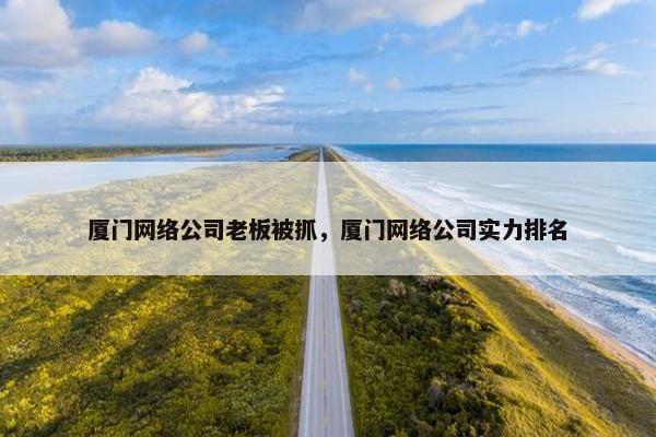 厦门网络公司老板被抓，厦门网络公司实力排名