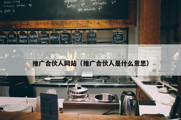 推广合伙人网站（推广合伙人是什么意思）