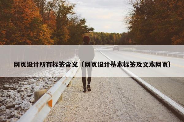 网页设计所有标签含义（网页设计基本标签及文本网页）