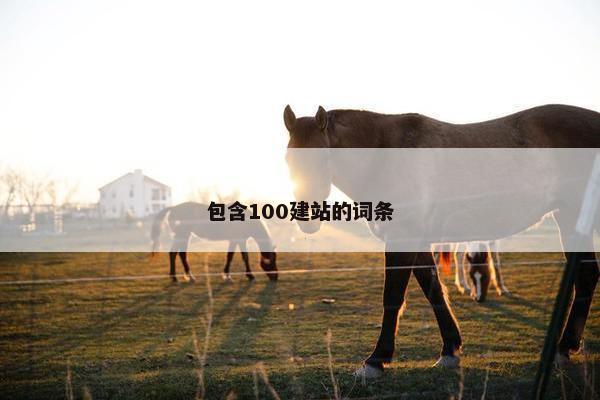 包含100建站的词条