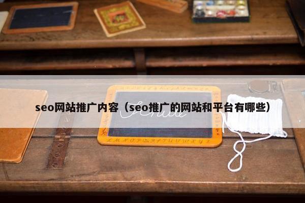 seo网站推广内容（seo推广的网站和平台有哪些）