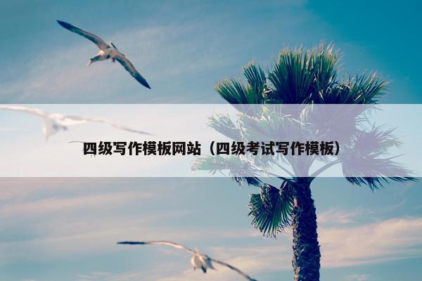 四级写作模板网站（四级考试写作模板）