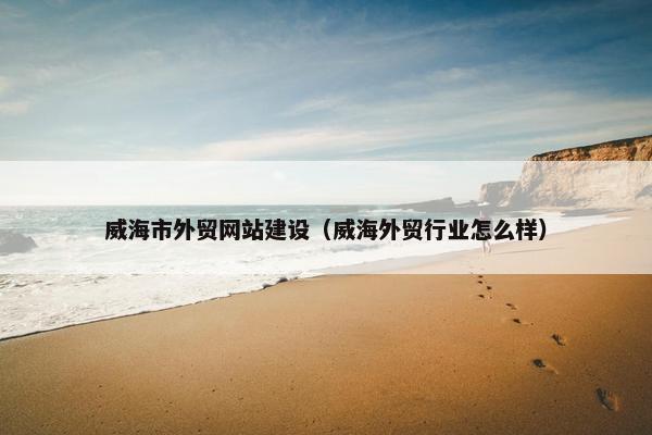 威海市外贸网站建设（威海外贸行业怎么样）