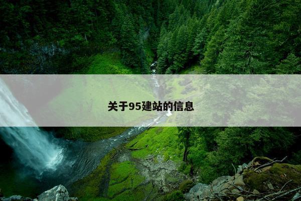 关于95建站的信息