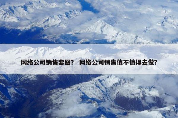 网络公司销售套图？ 网络公司销售值不值得去做？