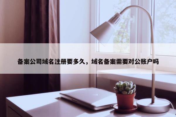 备案公司域名注册要多久，域名备案需要对公账户吗