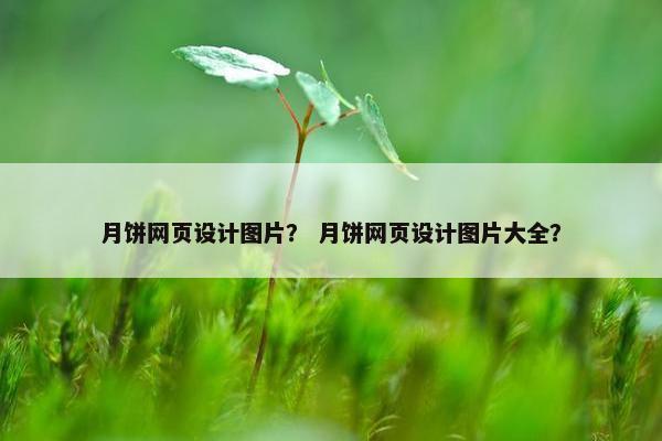 月饼网页设计图片？ 月饼网页设计图片大全？