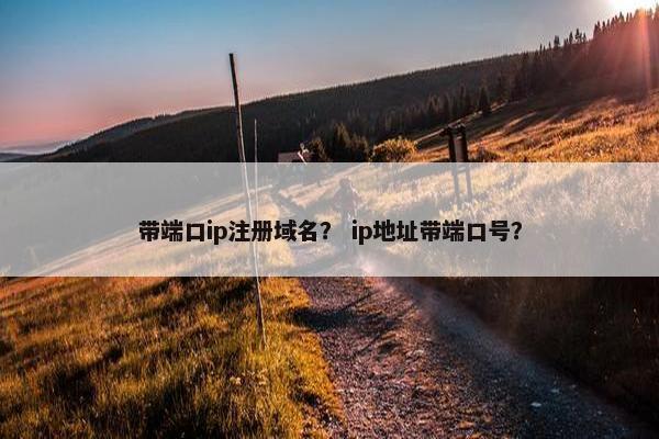 带端口ip注册域名？ ip地址带端口号？