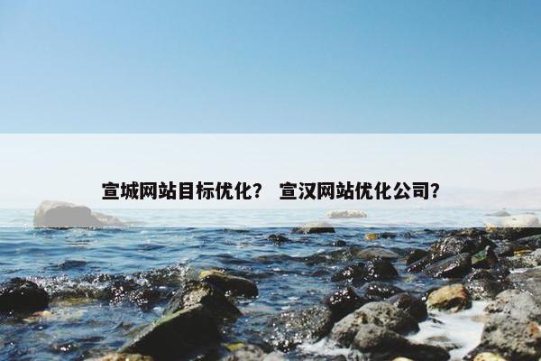 宣城网站目标优化？ 宣汉网站优化公司？