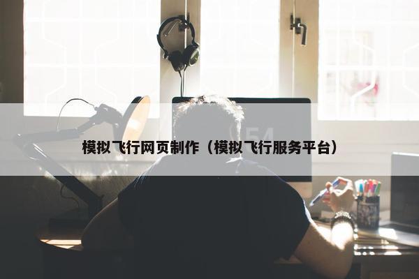 模拟飞行网页制作（模拟飞行服务平台）