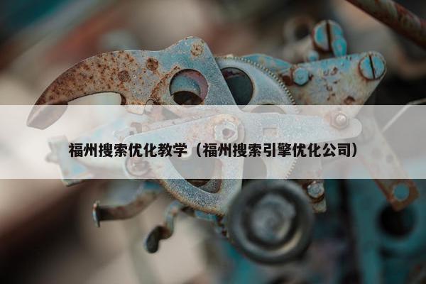 福州搜索优化教学（福州搜索引擎优化公司）