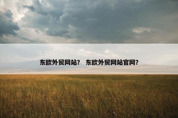 东欧外贸网站？ 东欧外贸网站官网？