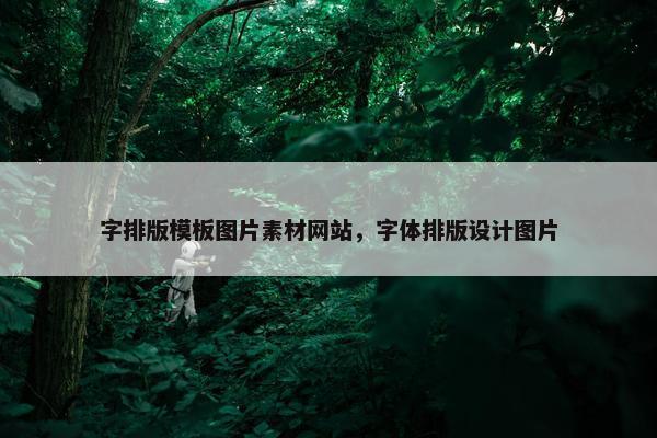 字排版模板图片素材网站，字体排版设计图片