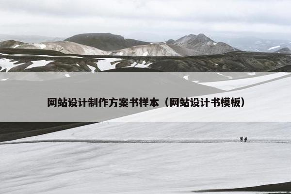 网站设计制作方案书样本（网站设计书模板）
