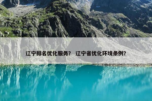 辽宁排名优化服务？ 辽宁省优化环境条例？