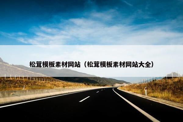 松茸模板素材网站（松茸模板素材网站大全）