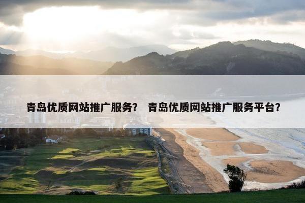 青岛优质网站推广服务？ 青岛优质网站推广服务平台？