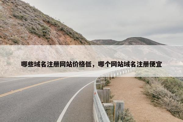 哪些域名注册网站价格低，哪个网站域名注册便宜