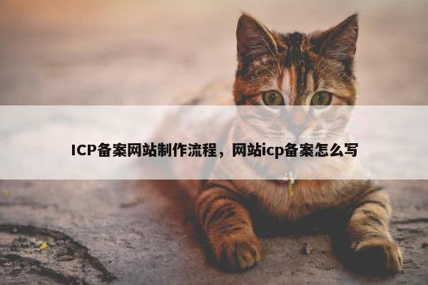 ICP备案网站制作流程，网站icp备案怎么写