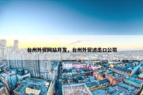 台州外贸网站开发，台州外贸进出口公司