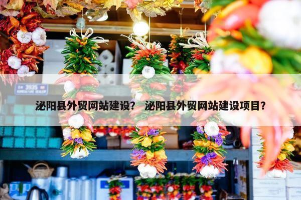 泌阳县外贸网站建设？ 泌阳县外贸网站建设项目？