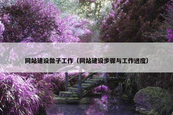 网站建设做子工作（网站建设步骤与工作进度）