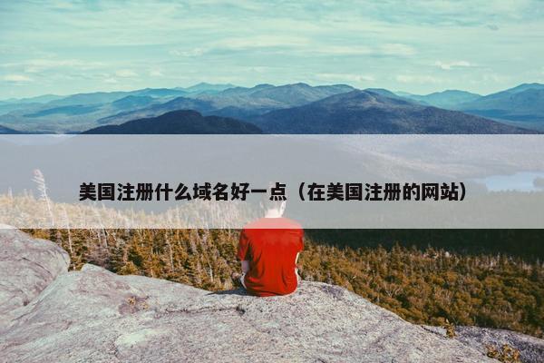 美国注册什么域名好一点（在美国注册的网站）