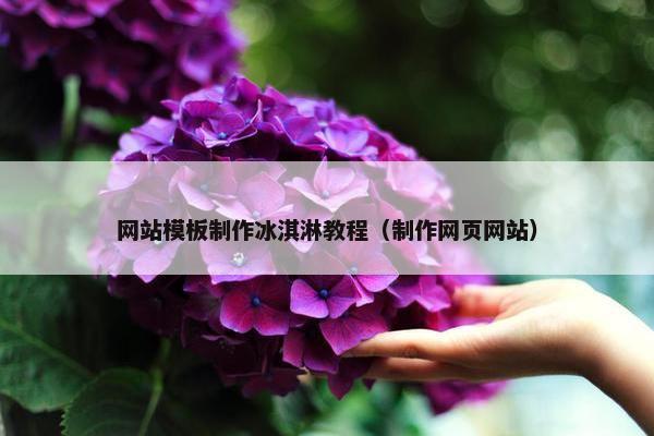 网站模板制作冰淇淋教程（制作网页网站）