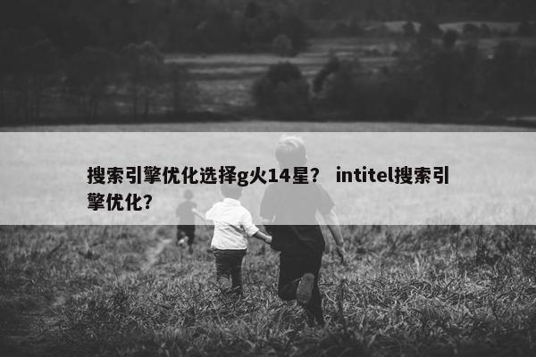 搜索引擎优化选择g火14星？ intitel搜索引擎优化？