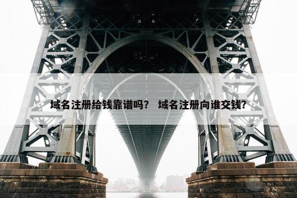 域名注册给钱靠谱吗？ 域名注册向谁交钱？