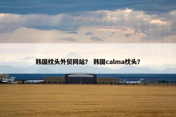 韩国枕头外贸网站？ 韩国calma枕头？
