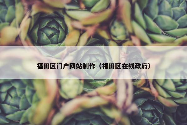 福田区门户网站制作（福田区在线政府）