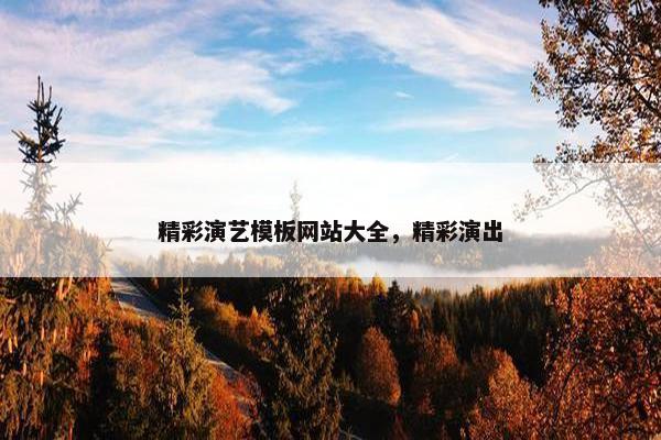 精彩演艺模板网站大全，精彩演出