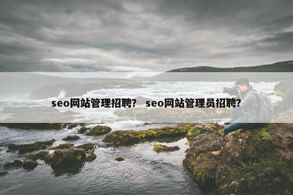 seo网站管理招聘？ seo网站管理员招聘？