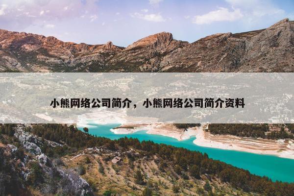 小熊网络公司简介，小熊网络公司简介资料