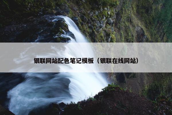 银联网站配色笔记模板（银联在线网站）
