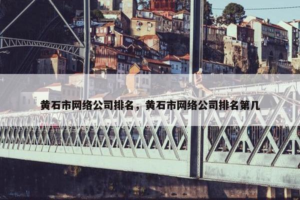 黄石市网络公司排名，黄石市网络公司排名第几