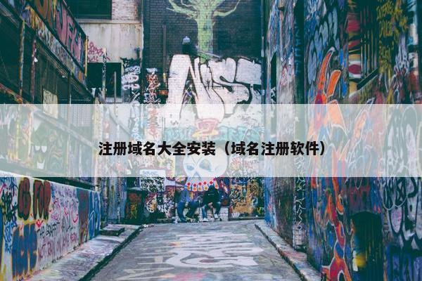 注册域名大全安装（域名注册软件）