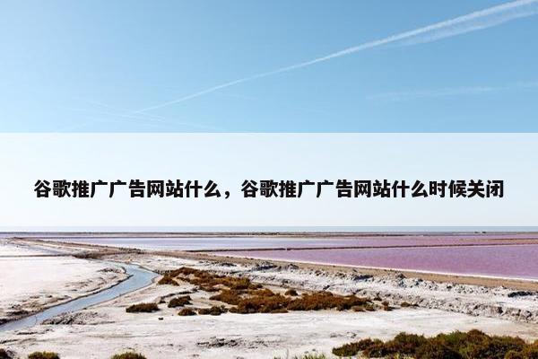 谷歌推广广告网站什么，谷歌推广广告网站什么时候关闭
