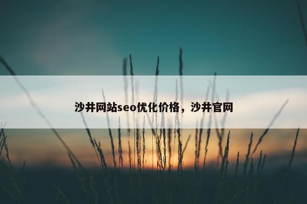 沙井网站seo优化价格，沙井官网