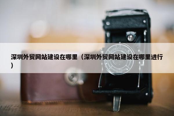深圳外贸网站建设在哪里（深圳外贸网站建设在哪里进行）