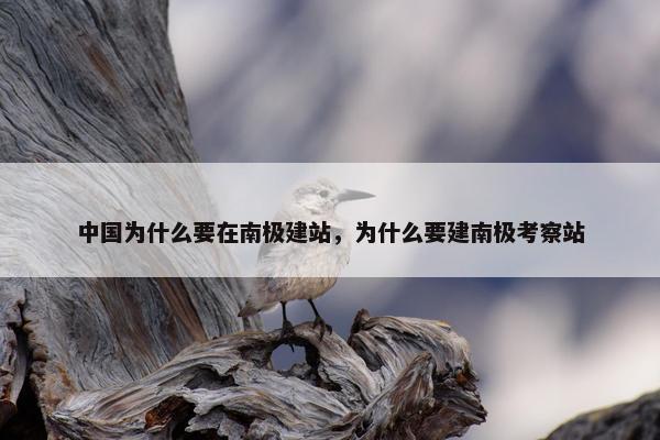 中国为什么要在南极建站，为什么要建南极考察站