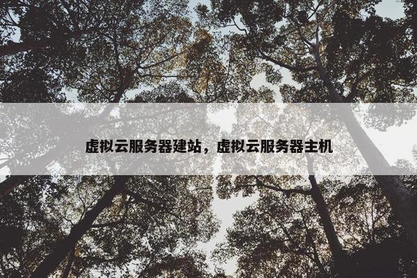 虚拟云服务器建站，虚拟云服务器主机