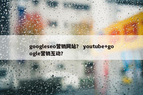 googleseo营销网站？ youtube+google营销互动？
